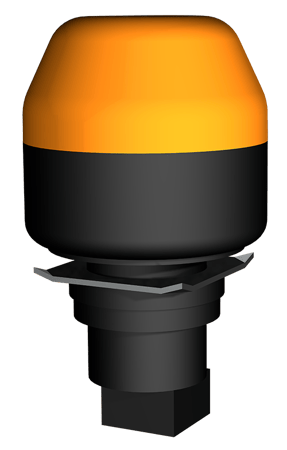 3D image of orange installable signal device